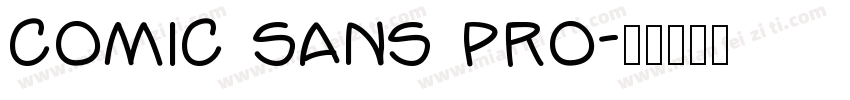 comic sans pro字体转换